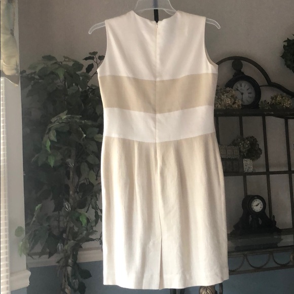 🤍 White and Tan Dress - Picture 5 of 6